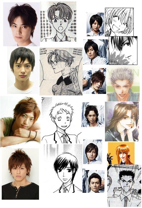 here is a picture i made for the cast of hana-kimi...